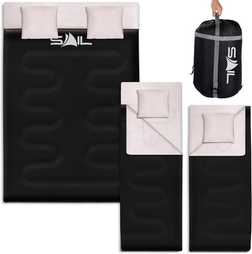 Double sleeping bag with - with, 2
