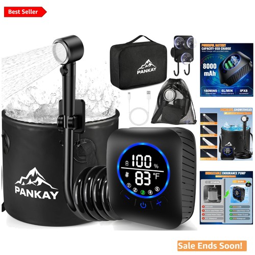Portable camping shower with - portable,