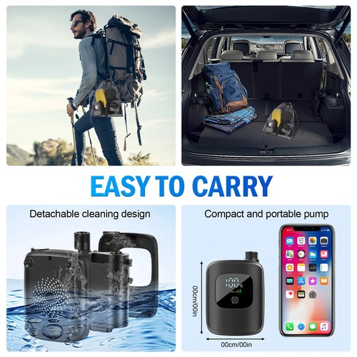 Ipx8 portable electric shower - portable,